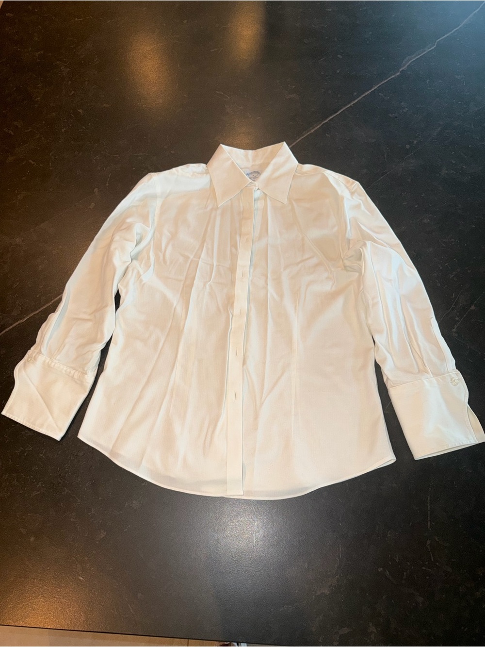 Brooks Brothers White Dress Shirt with Point Collar